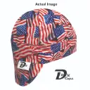 Red Waving Flag Welding Cap