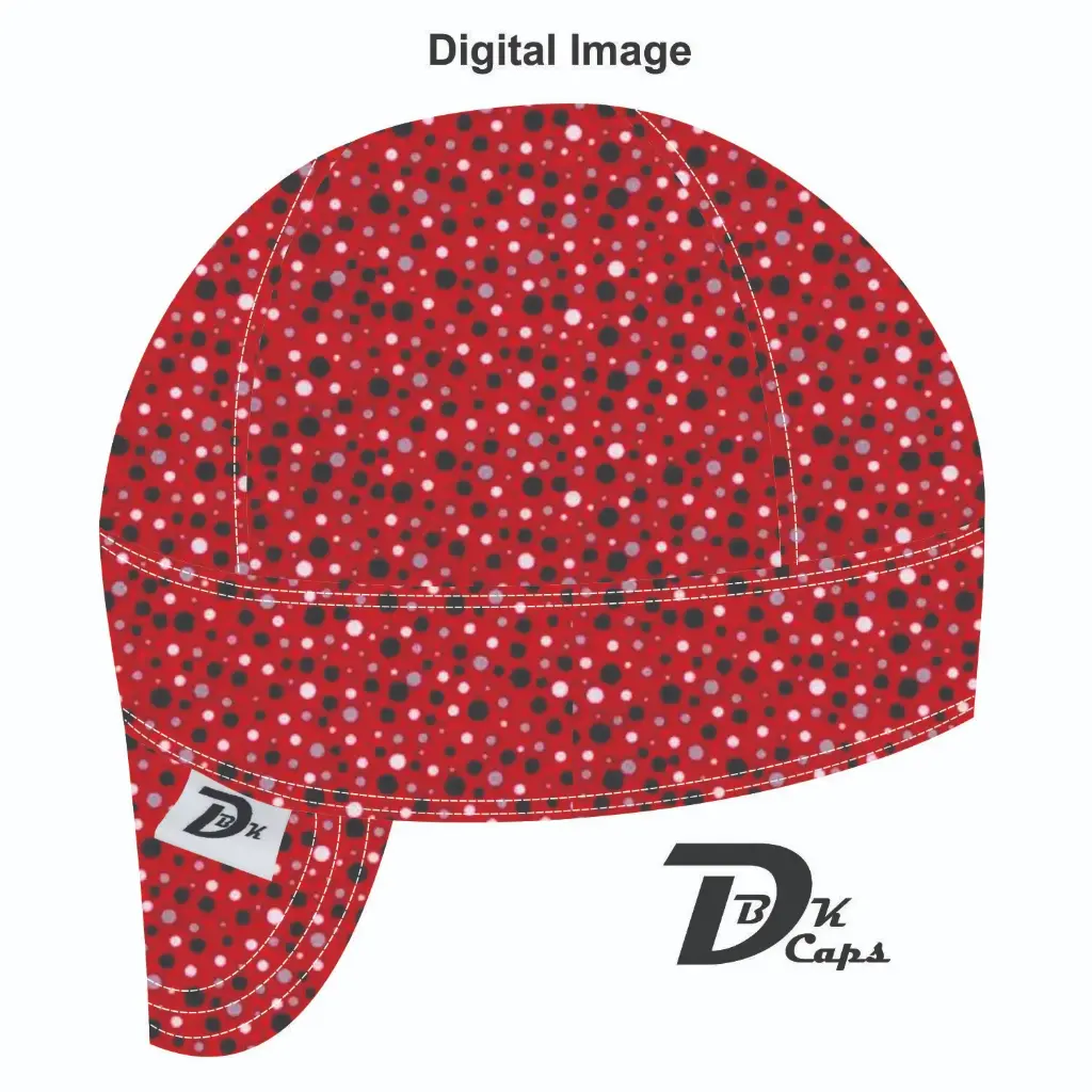 Red Multi Spot Welding Cap (6 3/8", Black Liner, No, 7" Standard Length)
