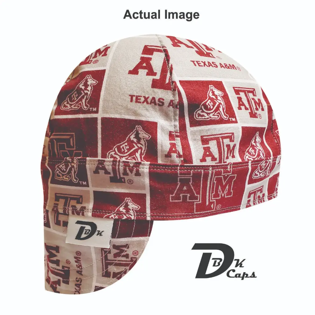 Red Florida State University Welding Cap (6 3/8", Black Liner, No, 7" Standard Length)