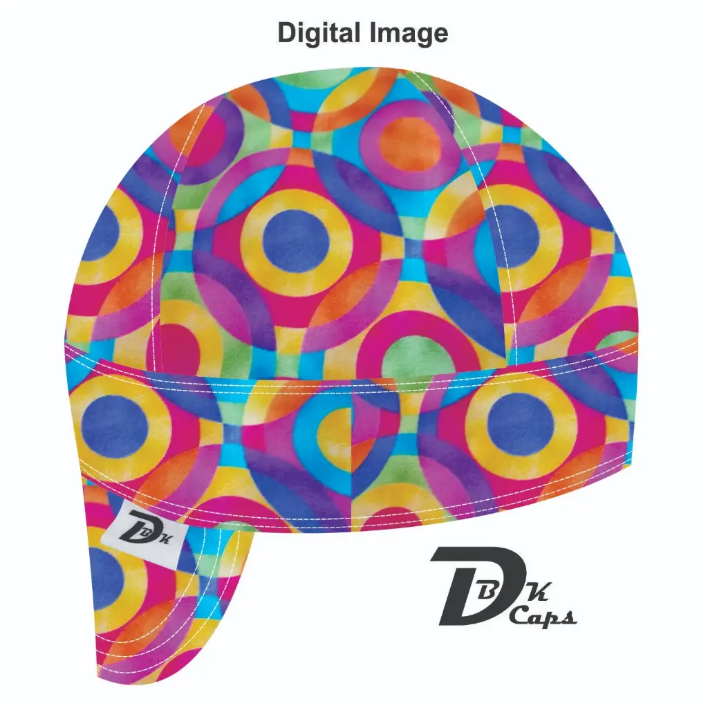 Red Circle Welding Cap (6 3/8", Black Liner, No, 7" Standard Length)