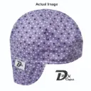 Purple Navy Dot Welding Cap