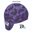 Purple Bats Welding Cap