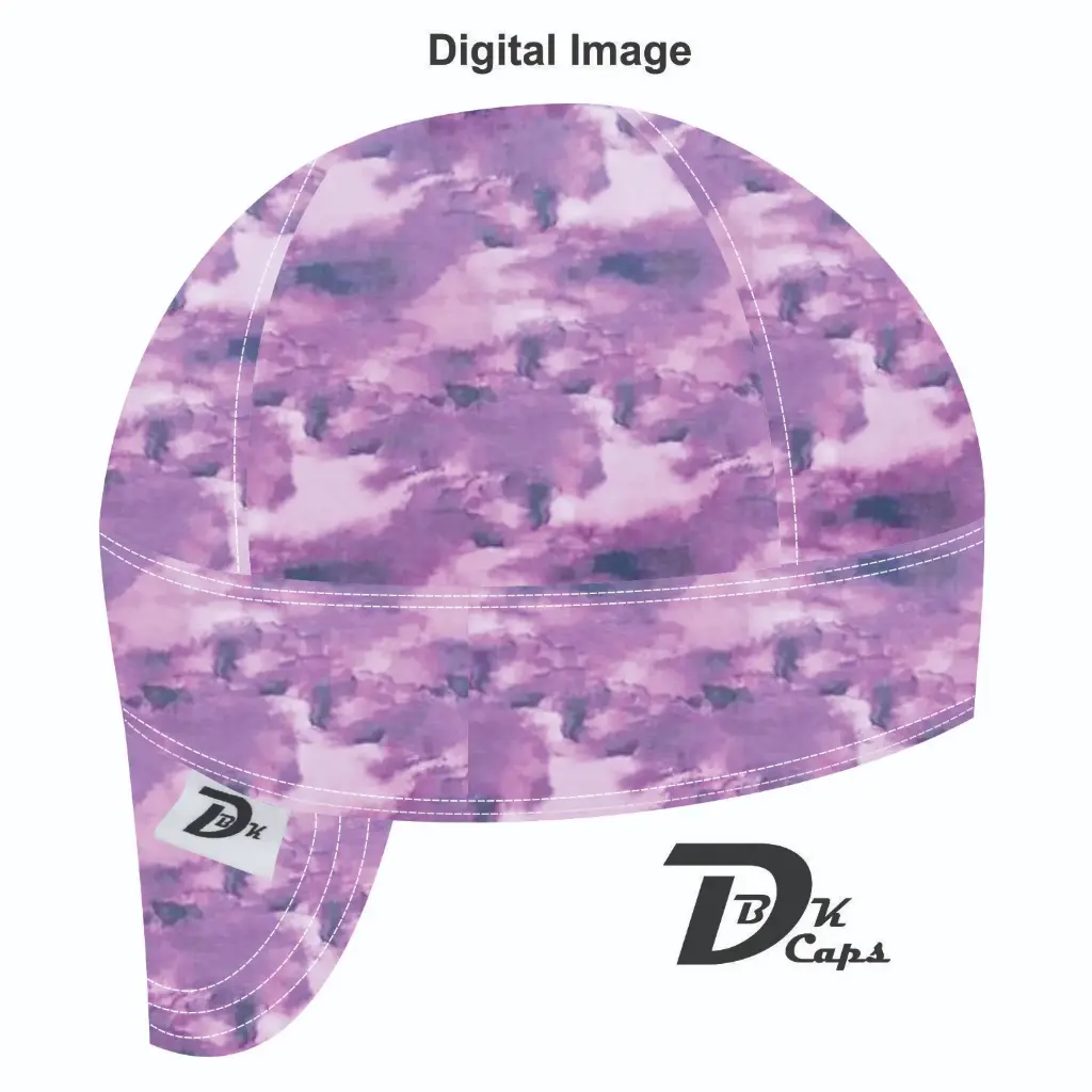 Pink Watercolor Blender Welding Cap (6 3/8", Black Liner, No, 7" Standard Length)