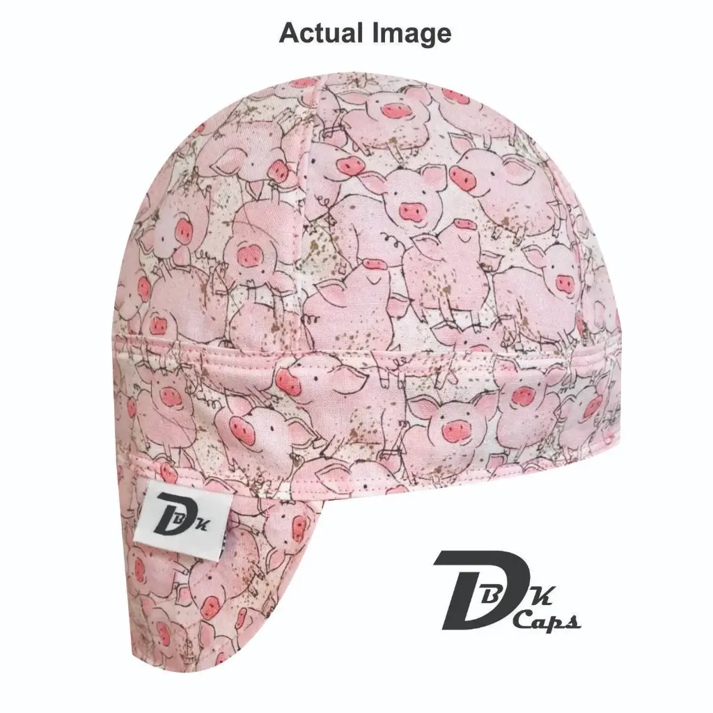 Pink Pig Packed Welding Cap (6 3/8", Black Liner, No, 7" Standard Length)