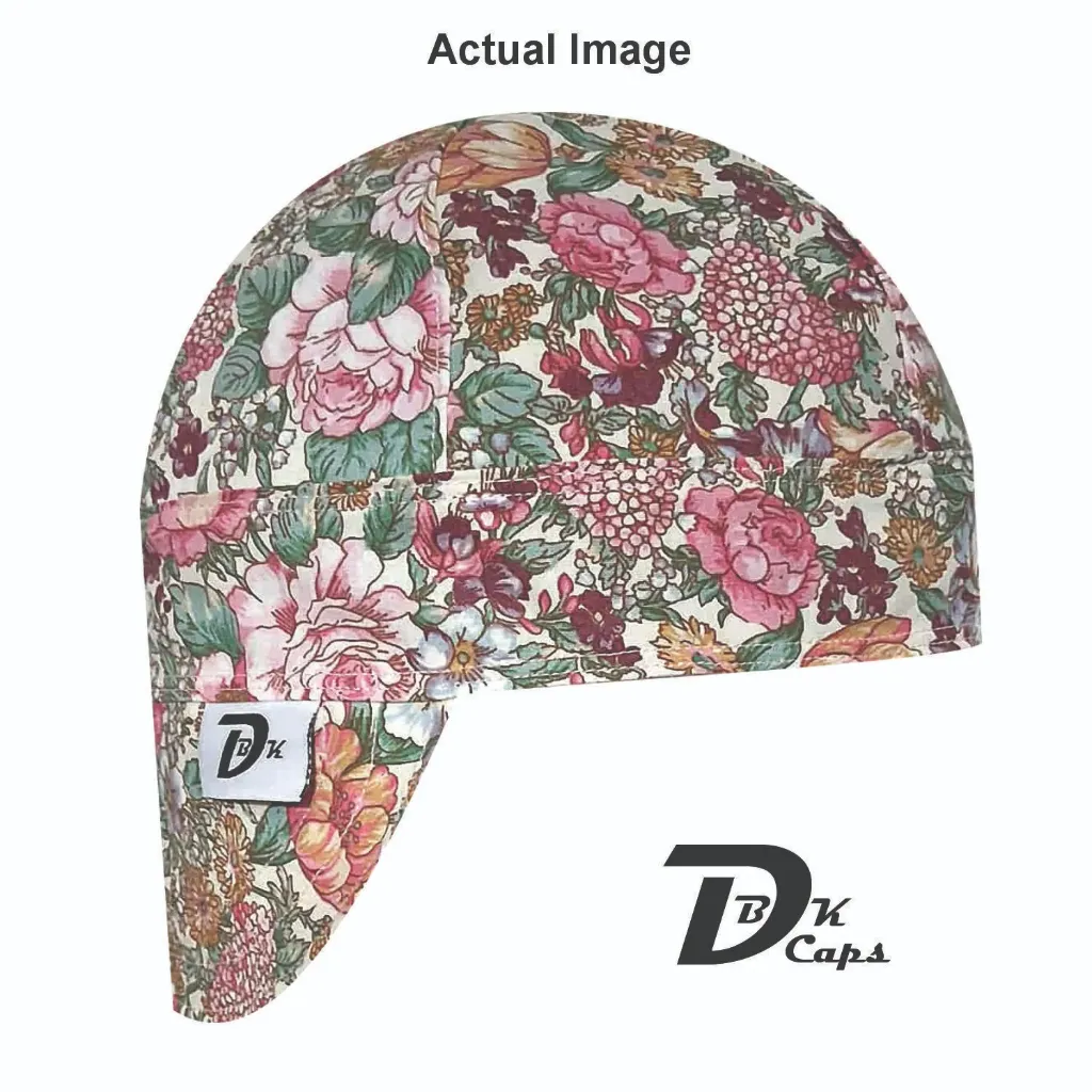 Pink Garden Welding Cap (6 3/8", Black Liner, No, 7" Standard Length)