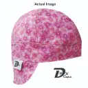 Pink Flower Packed Welding Cap