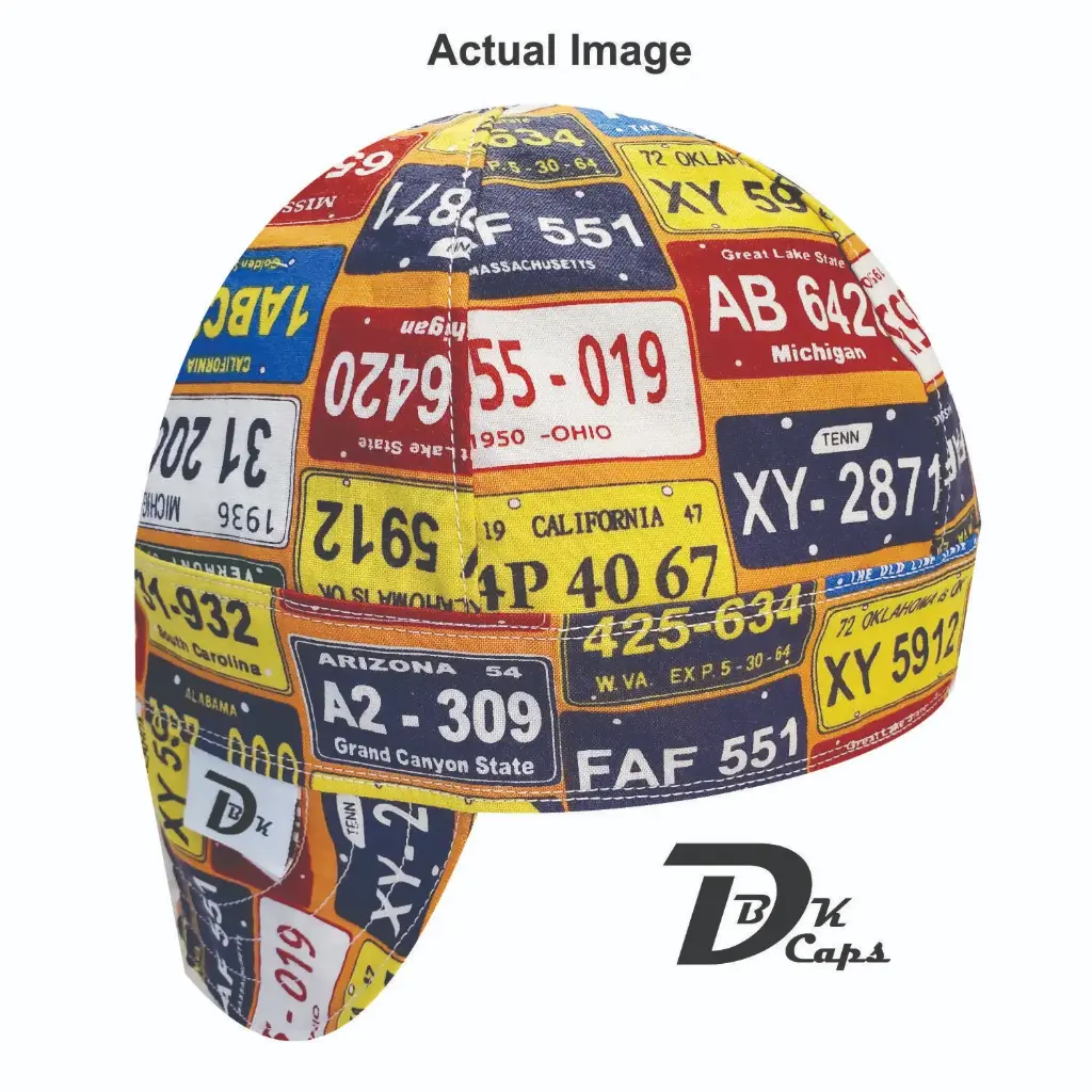 Orange Number Plate Welding Cap (6 3/8", Black Liner, No, 7" Standard Length)