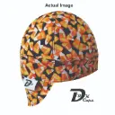 Orange Candy Corn Welding Cap