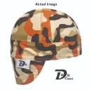 Orange Camo (Dark) Welding Cap