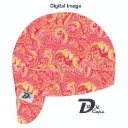 Orange Bali Paisley Welding Cap