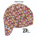 Maroon Carnation Flower Welding Cap