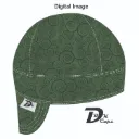 Green Swirl (Dark) Welding Cap