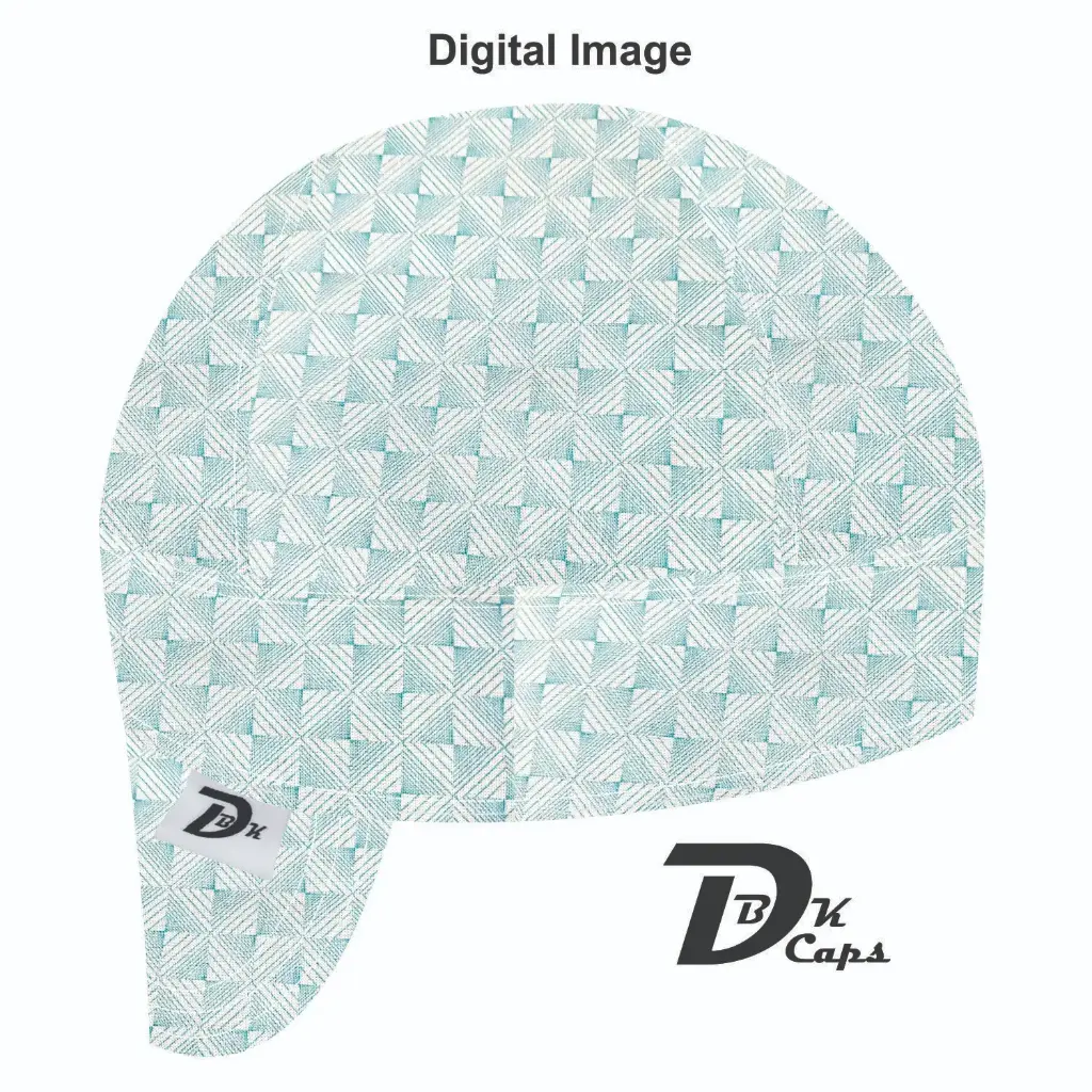 Green Square Welding Cap (6 3/8", Black Liner, No, 7" Standard Length)