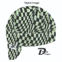 Green Racing Check Welding Cap