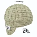Green Plaid Square Welding Cap