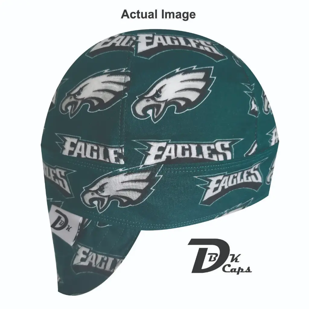 Green Philadelphia Eagles Welding Cap (6 3/8", Black Liner, No, 7" Standard Length)