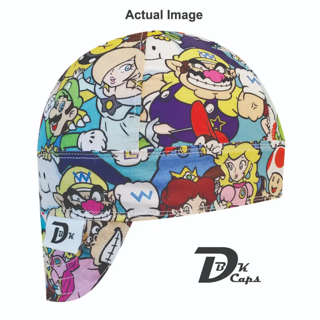 Green Mario Digital Welding Cap (6 3/8", Black Liner, No, 7" Standard Length)