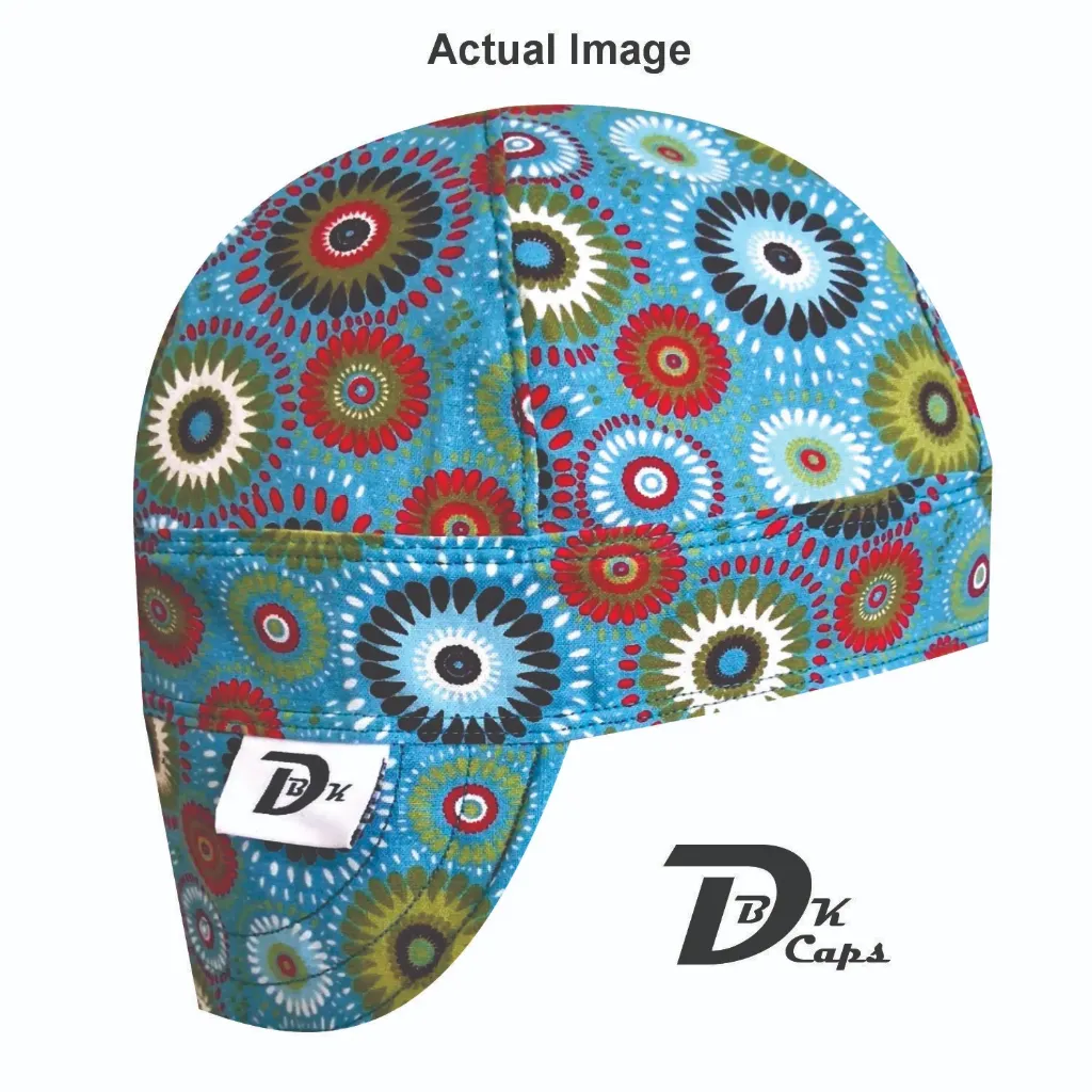Green Lucky Medallion Welding Cap (6 3/8", Black Liner, No, 7" Standard Length)