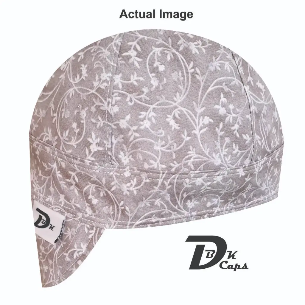 Gray Vine Welding Cap (6 3/8", Black Liner, No, 7" Standard Length)