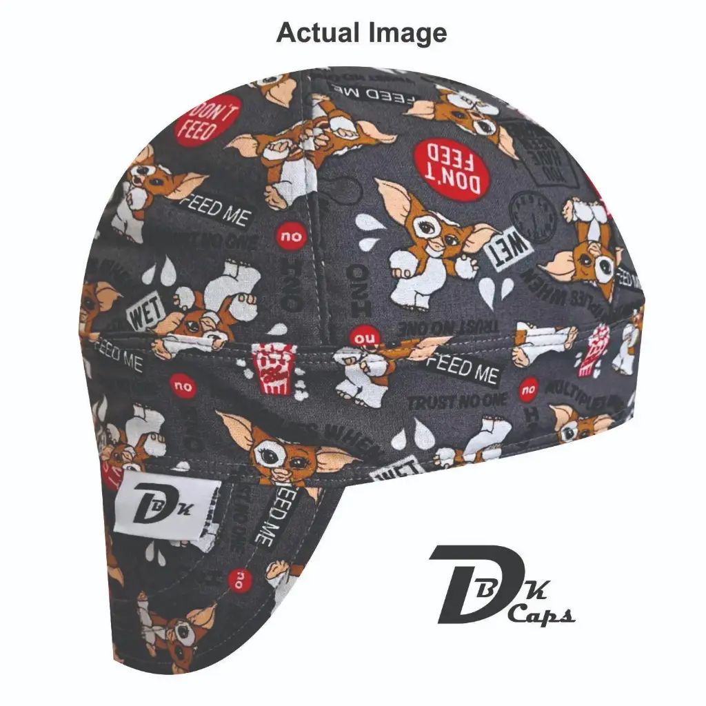 Gray Gremlin Welding Cap (6 3/8", Black Liner, No, 7" Standard Length)