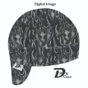 Gray Fire Flame Welding Cap