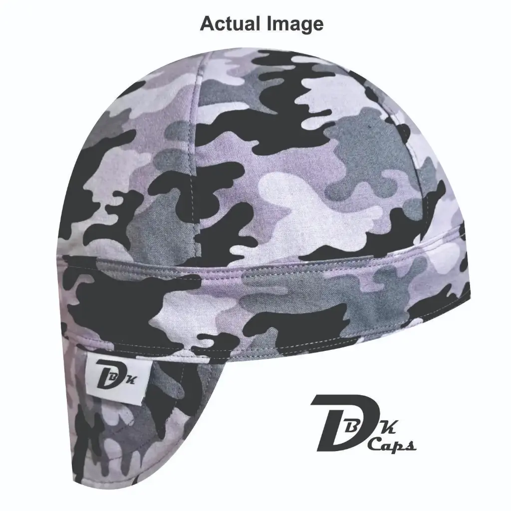 Gray Camo (Snow) Welding Cap