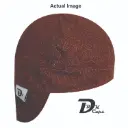 Brown Swirl Welding Cap