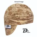 Brown Flower Welding Cap