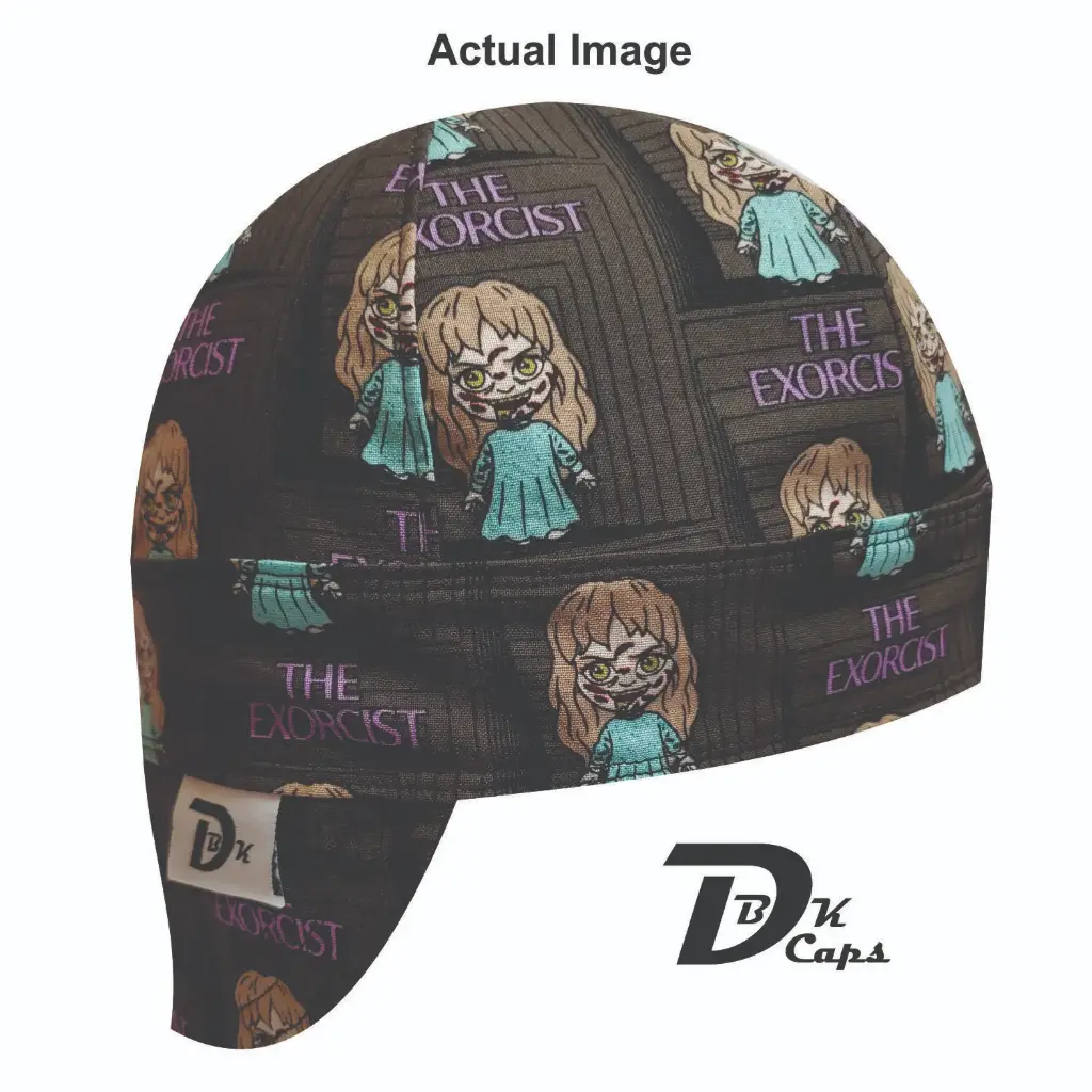 Brown Exorcist Doll Welding Cap (6 3/8", Black Liner, No, 7" Standard Length)