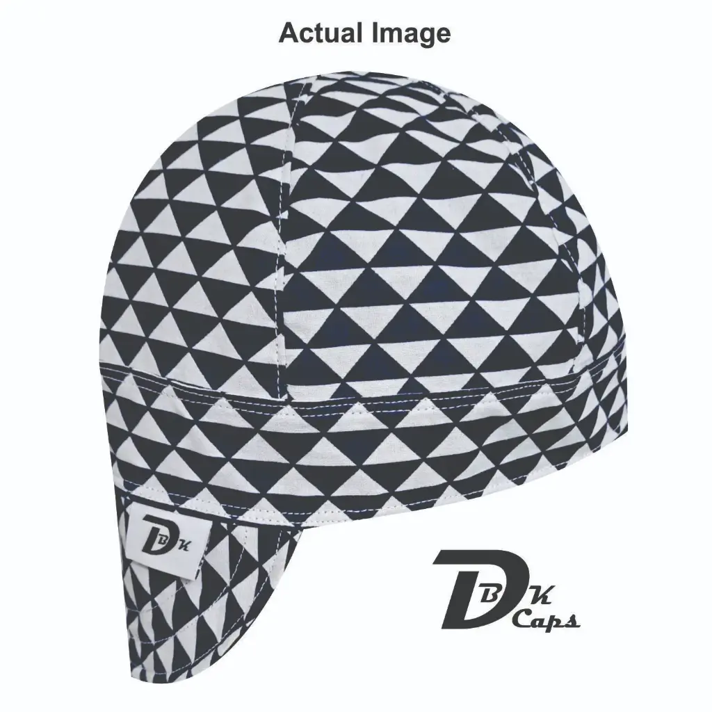 Blue Triangle Welding Cap (6 3/8", Black Liner, No, 7" Standard Length)