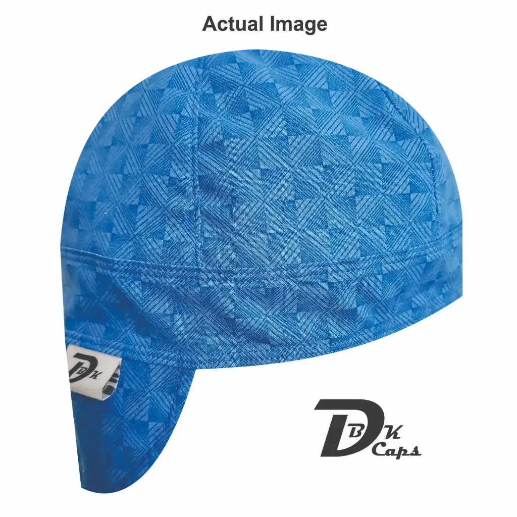 Blue Square Welding Cap (6 3/8", Black Liner, No, 7" Standard Length)