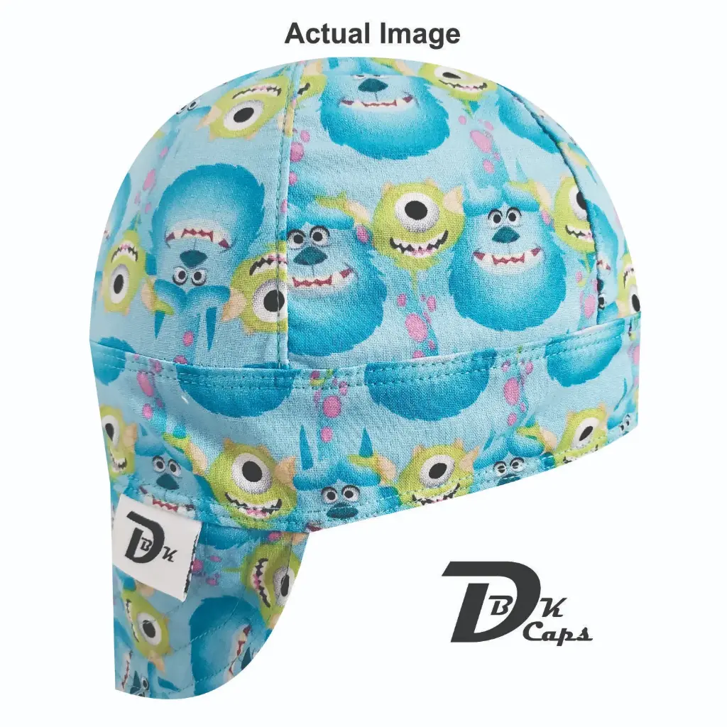 Blue Monsters Inc Welding Cap (6 3/8", Black Liner, No, 7" Standard Length)
