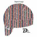 Blue Lined Star Welding Cap