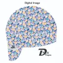 Blue Flower Packed Welding Cap