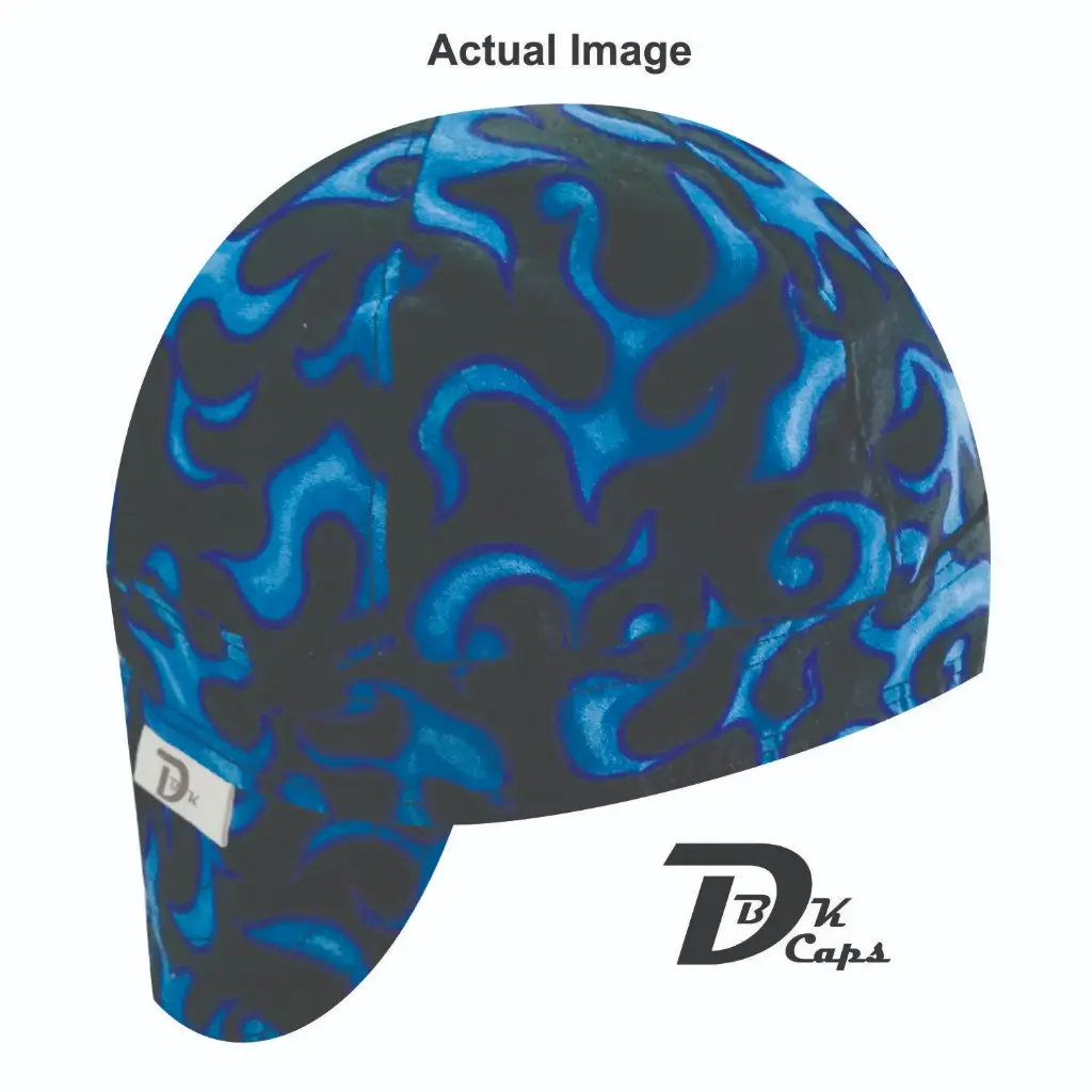 Blue Flame Welding Cap (6 3/8", Black Liner, No, 7" Standard Length)