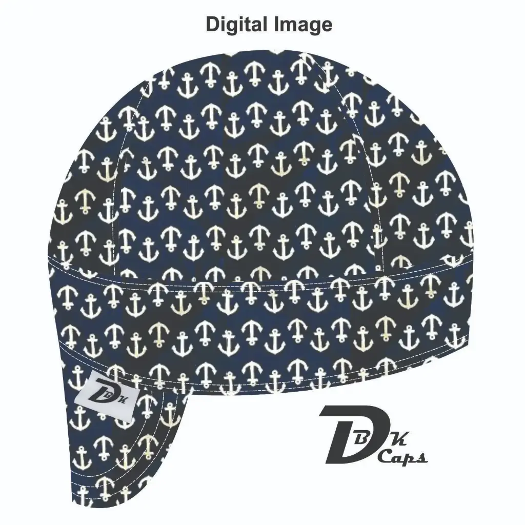 Blue Anchor Welding Cap (6 3/8", Black Liner, No, 7" Standard Length)
