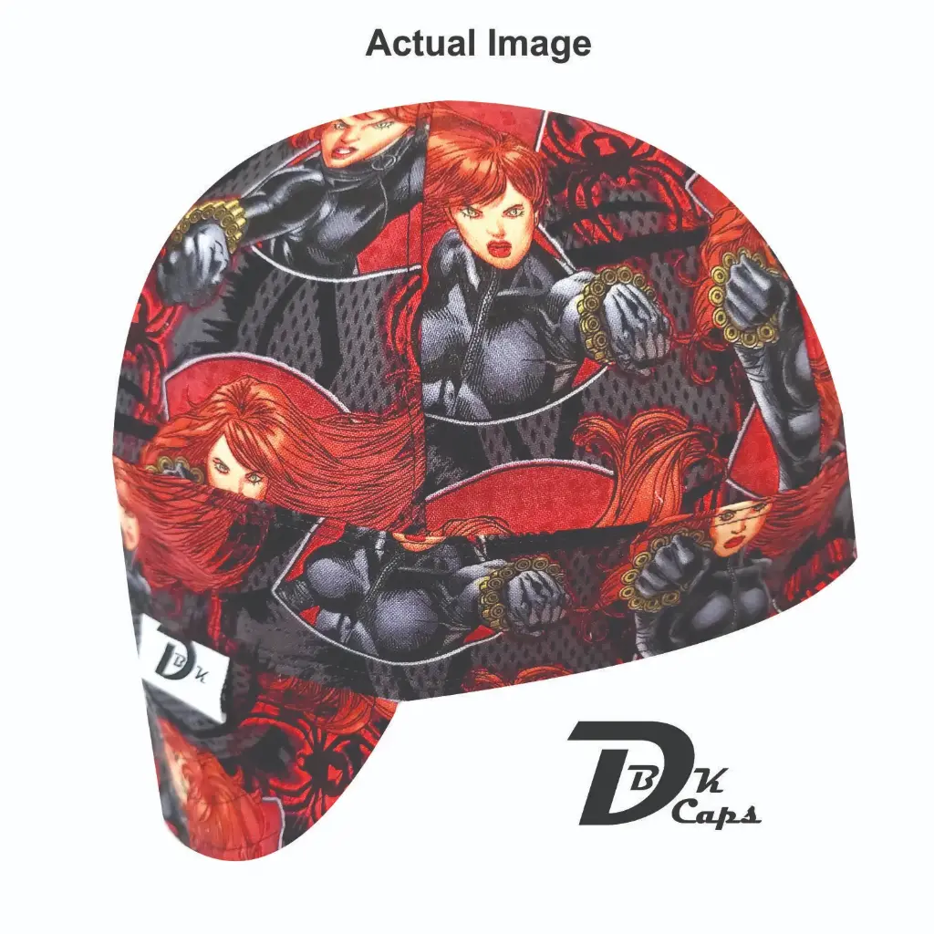 Black Widow Welding Cap (6 3/8", Black Liner, No, 7" Standard Length)