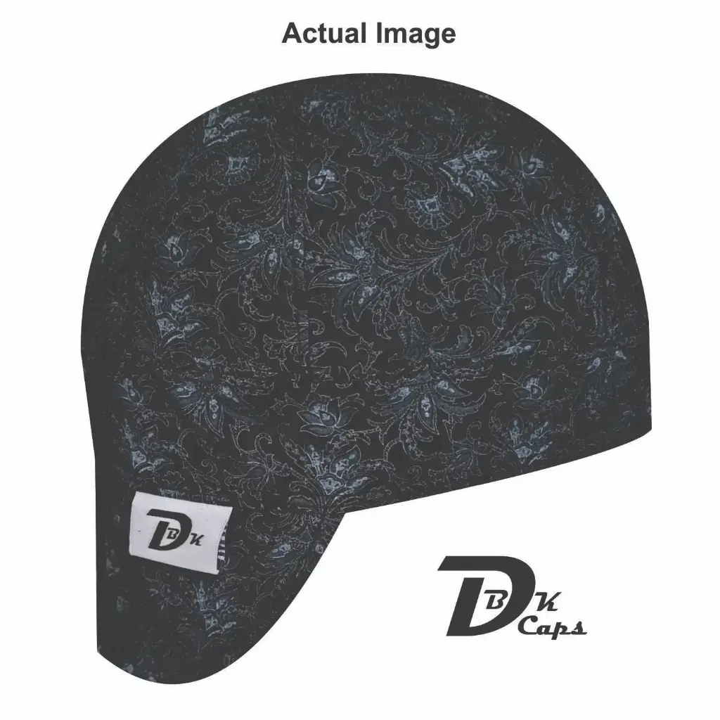 Black Vintage Vine Welding Cap (6 3/8", Black Liner, No, 7" Standard Length)