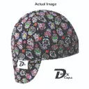 Black Sugar Skull Flower Welding Cap