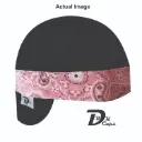Black Solid Pink Bandana (Light) Welding Cap