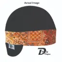 Black Solid Orange Bandana (Dark) Band Welding Cap