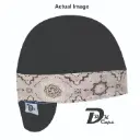 Black Solid Gray Bandana (Light) Welding Cap