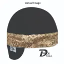 Black Solid Brown Bandana (Light) Band Welding Cap