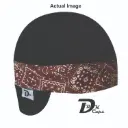 Black Solid Brown Bandana (Dark) Band Welding Cap